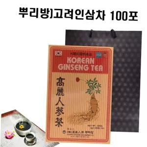 홍삼 (뿌리방) 인삼차100포 + 쇼핑백포함