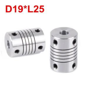 D19xL25 알루미늄 플렉시블 죠 샤프트 커플링 5 8 6.35mm 8mm 10mm CNC 스테퍼 모터 커플러 인코더 조각기