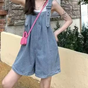 여성 데일리 데이트룩 멜빵바지 데님멜빵 a-WFI802N 점프수트 점프슈트