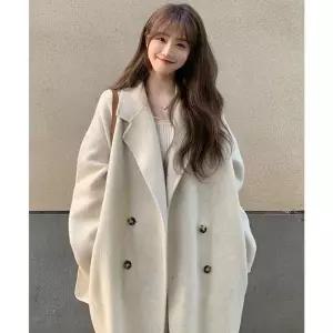 여성 오버핏 더블 롱코트 간절기 아우터 데일리자켓 패션자켓 j-015EA 가디건 점퍼