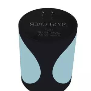 폭50mm 원형 롤 스티커 라이트블루 색상 라벨지 원형라벨 x-WFMZRWR 커스텀 다이어리꾸미기