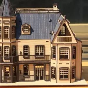 3D나무입체퍼즐 Laurel Town Home Black 프라모델 모형 o-FC765