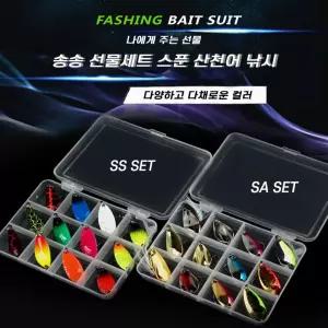 선물세트 낚시 송어 송송 스푼 산천어 루어