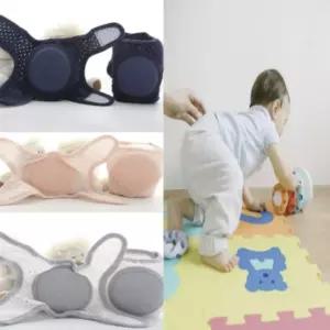 단색민자찍찍이 유아무릎보호대 팔꿈치 메쉬