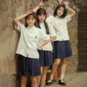 대만 교복 치마 반팔 상견니 졸업사진 졸사 [태국 여자 일본 청춘 옷 여성 코스프레 룩 코스튬 컨셉 의상 우정사진]