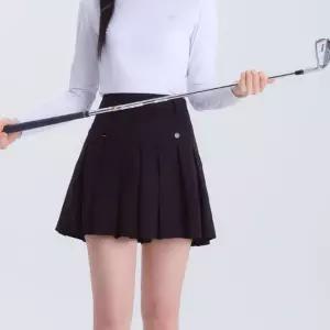 여성 운동복 배드민턴 테니스 블랙 스커트 팬츠 플리츠