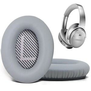 BOSE QUIETCOMFORT 35 II 15 25용 교체용 이어패드(QC 25 /QC35 II) 헤드폰 이어 커버 고밀도 메모리 코튼 부드러운 가죽 적응형 소음 차단 패드 쿠션