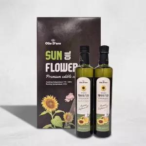 프리미엄 500ml 해바라기유 2P 올리오도로