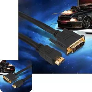 빙투 영상케이블 젠더 5M 표준형 HDMI-DVI PC