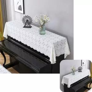파인테라 오염방지 피아노 레이스커버 덮개 먼지 90X200cm