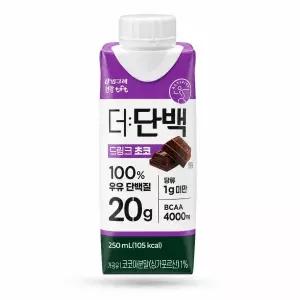빙그레 더단백 드링크 프로틴 초코 250ml 18개