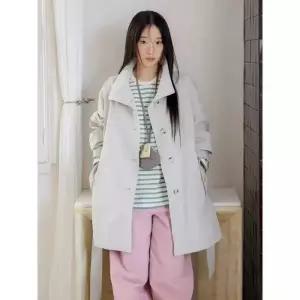 올리브데올리브 하이넥 싱글 트렌치코트 OW6SR210 1189882