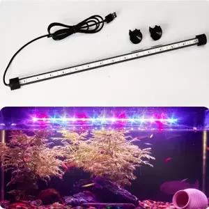 메탈라이트 어항조명 수초용 방수 다이빙 라이트 17-47cm 수족관 LED 조명 무드 램프 USB 어항 장식
