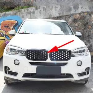 자동차 그릴망 튜닝 Gypsophila 다이아몬드 유성 중간 그릴 그리드 수정 BMW 호환 F15 F16 X5 X6 2014 스타