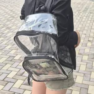 여행용 대용량 클리어 PVC 물놀이 빅사이즈 백팩수영가방 투명 수백 이가 화장품 이백