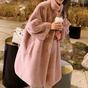 여성 오버핏 털 코트 자켓 2색 겨울 퍼자켓 퍼코트 겨울퍼 여자 캐주얼