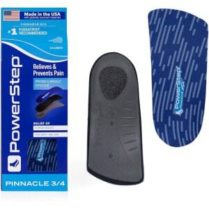POWERSTEP PINNACLE 3/4 압박 신발용 맞춤 깔창 아치 지지 기능 남녀 공용 미국산 (남성 5-6.5 / 여성 7-8.5)