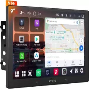 V10 9 더블 DIN 안드로이드 카 스테레오 4G LTE 6G+128G in-Dash GPS