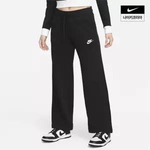 나이키 NIKE 여성 클럽 플리스 미드라이즈 와이드 스웨트팬츠 FB2728-010