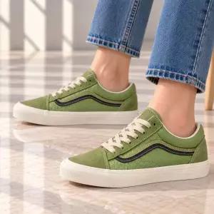 반스 올드 스쿨 DS - 스웨이드 캔버스 뉴트럴 올리브/에이지드 그린 - SUEDE CANVAS NEUTRAL OLIVE/AGED GR