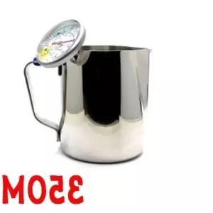 라운드형 스팀피처 350ml 온도계형밀크저그 스텐저그 카페용품 커피용품 o-97E9E