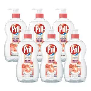 맑은식초 산뜻한 자몽 700ml x6개 고농축 1종 주방세제 프릴