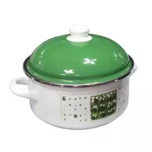 법랑코팅냄비요리 양손잡이국물냄비 인덕션 법랑 찌개 라면 그린 24cm 조리