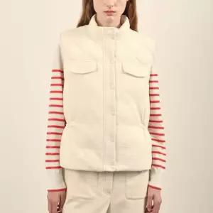 올리비아로렌 MG01 트위드 패딩 VEST_ 신선도원몰 VVCKA4W9191