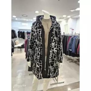 [셀러허브 1]쉐르담 세이브존01 배색 집업 울코트 CF4-856HC(BK) (45037599)