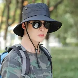 남성 등산 사파리 모자 아웃도어 햇빛 이우 벙거지끈