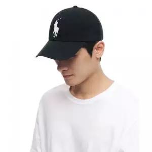 폴로 랄프로렌 빅 포니 치노 베이스볼 캡 블랙 474562