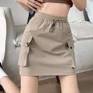 [라일리여성의류] Rly 데일리 캐주얼 허리 스트링 카고 미니 스커트
