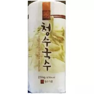 두루포장 소면국수 (청수 2.5kg)X6 업소용