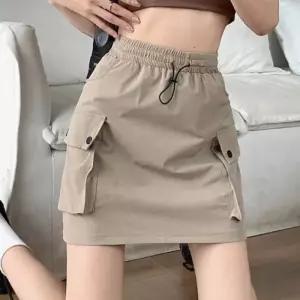 [라일리여성의류] Rly 카고 포켓 미니 스커트 밴딩 스트링 데일리