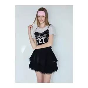 캉캉 레이스 밴딩스커트 ES2OSK05