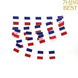 프랑스 국기 14x21cm 20x30cm 24개/세트 FR 깃발 줄 배너 축제 파티