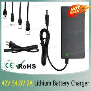 36V 48V 2A 리튬 배터리용 전원 어댑터 AC100-240V 42V 54.6V 2A 리튬이온 배터리 팩 충전기 DC 5.5mm EU U