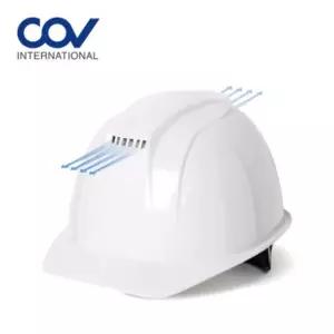 코브 안전모 통풍형 COVH-A001 백색/안전/모자/헬맷/헬멧/머리/보호/구/경량/통풍/현장/건설/공장/견학