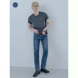 [하프클럽/게스]남성 DBL 하이라이즈 스트레이트 NQ1DE123