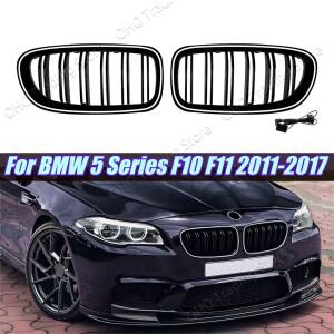 BMW 호환 5 시리즈 F10 F11 528i 535i 540i 2011-2017 프론트 키드니 그릴 바디 키트용 자동차 LED 라이트