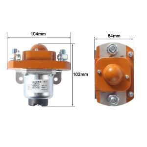 ZJ400A DC 접촉기 NO (상시 개방) 12V 36V 모터 지게차 전기 자동차 그랩 차량 윈치용