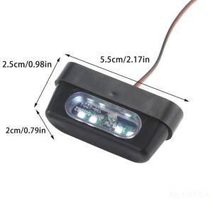 12V 오토바이 4LED 번호판 램프 - E-Mark 인증을 받은 0.2W 후면 번호등
