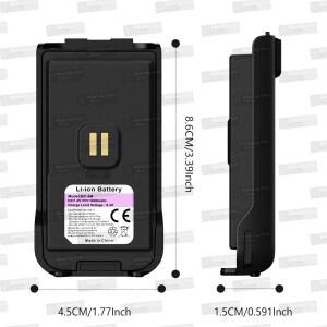 1/2/4PCS 오리지널 바오펑 5R 미니 배터리 1600mAh 타입-C 잭 UV-5R 워키토키 라디오 액세서리 벨트 클립