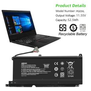 HP 파빌리온 게이밍용 SKOWER PG03XL 배터리 15-DK 16-a0000 OMEN 5X FPC52 시리즈 TPN-C141 TPN-Q229