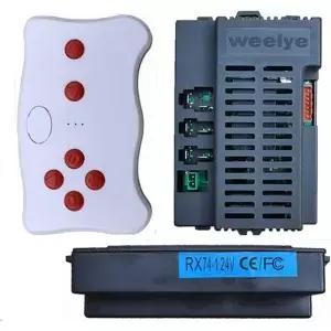 위일리 RX74 24V CE FC 2.4G 블루투스 리모컨 및 수신기 키트 컨트롤러 제어 박스 전동 라이딩 장난감 교체