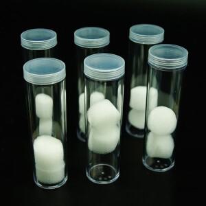 투명 플라스틱 롤 동전 보관 튜브, 보호 거치대 수집, 작은 빈 도구, 19-32mm