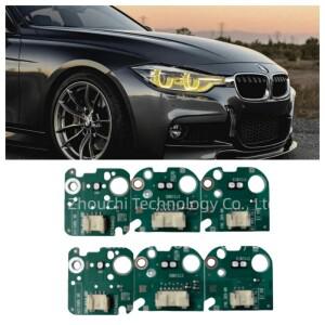 노란색 DRL LED 칩 보드 헤드 라이트 천사 눈 모듈  BMW 호환 F30 3 시리즈 320I 주간 주행 등