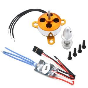 A1504 2200KV 2700kv 9G 마이크로 브러시리스 전동(RC 드론 항공기 헬리콥터 쿼드콥터 UFO용 10A ESC 포함