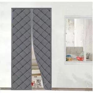 자기 열 차단 도어 커튼 230x240cm 실링은 단열과 프라이버시를 동시에 제공하며 두꺼운 면 충전재가 찬