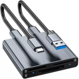 SD 카드 리더기 USB 3.1 Gen 2 허브 어댑터 10Gbps CFexpress 메모리 타입 B 및 A와 지원